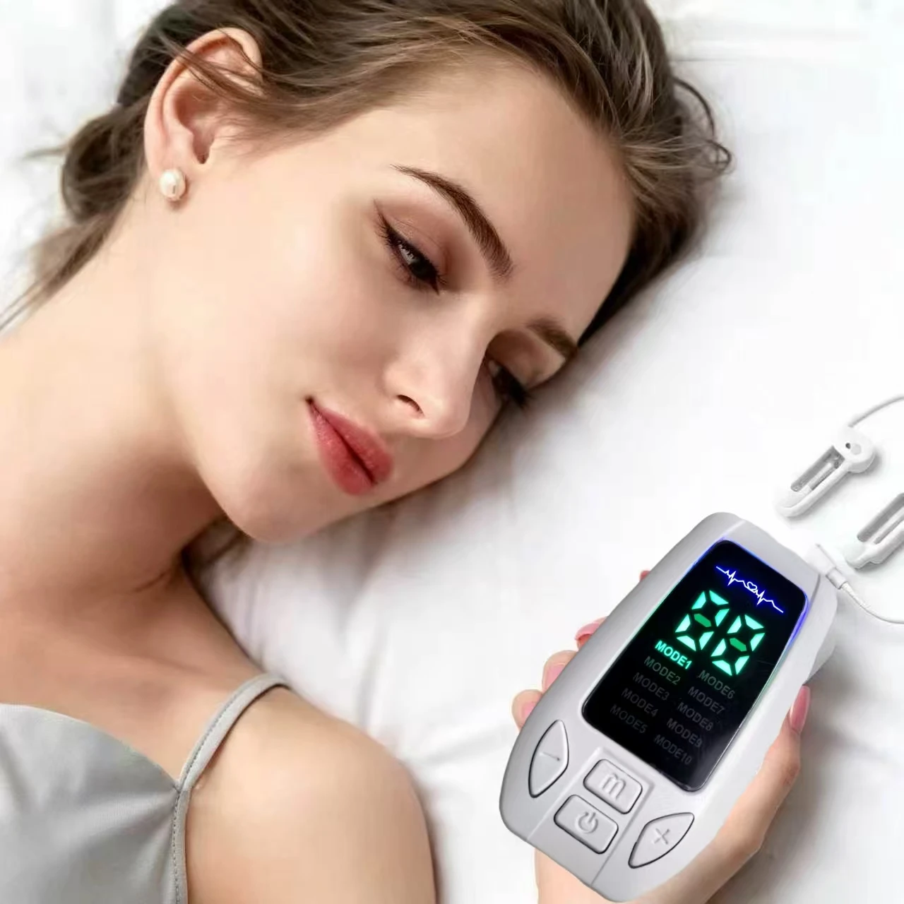 Professional Grade Brain Electrotherapy Device, Vagus Nerve Stimulation Clip with Alpha CES for Insomnia Anxiety Depression
