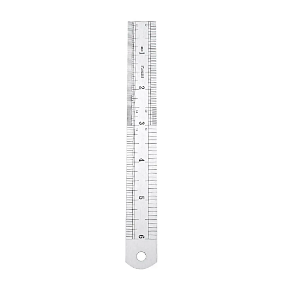 

3Pcs High Accuracy Stainless Ruler Double Sided Scale Metal Straight Edge for Office School Measuring Tasks 15Cm 20Cm 30Cm