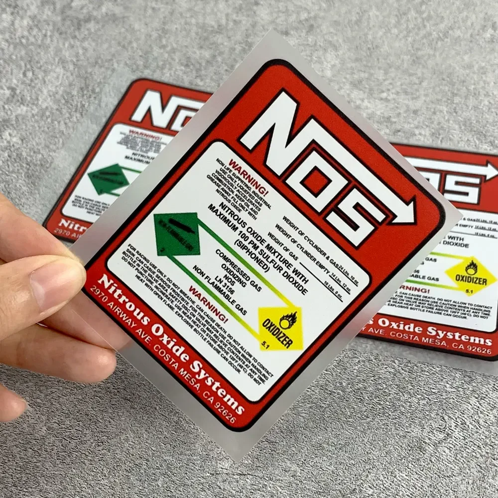 NOS Motorcycle Stickers Nitrogen Acceleration Decorative for Motorbike Fuel Tank Helmet Scooter Body Vinyl Decals Letters Decor image 5