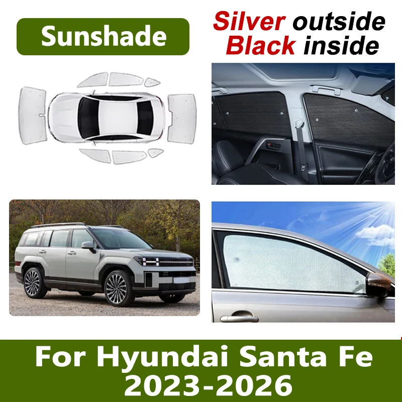 

Авто оконный солнцезащитный козырек для Hyundai Santa Fe MX5 2024, аксессуары 2023 2025 2026, автомобильный солнцезащитный козырек, полный солнцезащитный козырек, автомобильные аксессуары