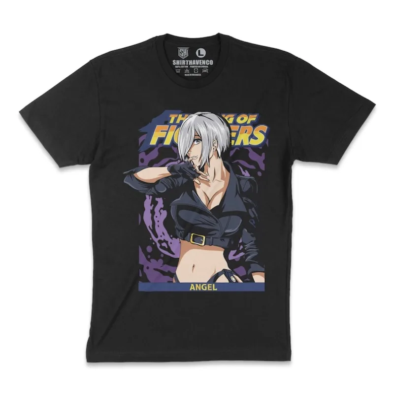 

00012749 # Футболка унисекс A-Angel KOF, аркадная рубашка KOF, крутая футболка, игровая футболка, футболка с игрой King Of Fighting, идея подарка