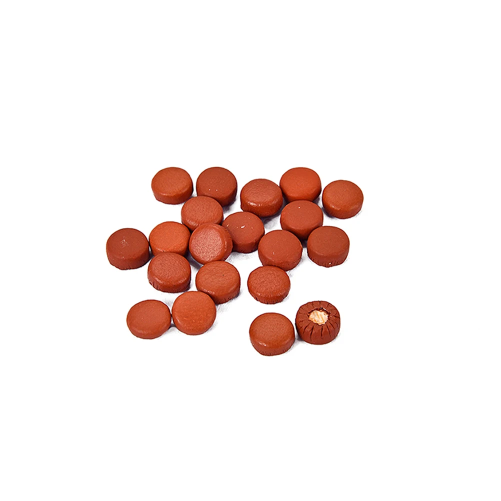 

20 Pcs Replacement Saxophone Pad Accessories Sheepskin Cushion Set Brown