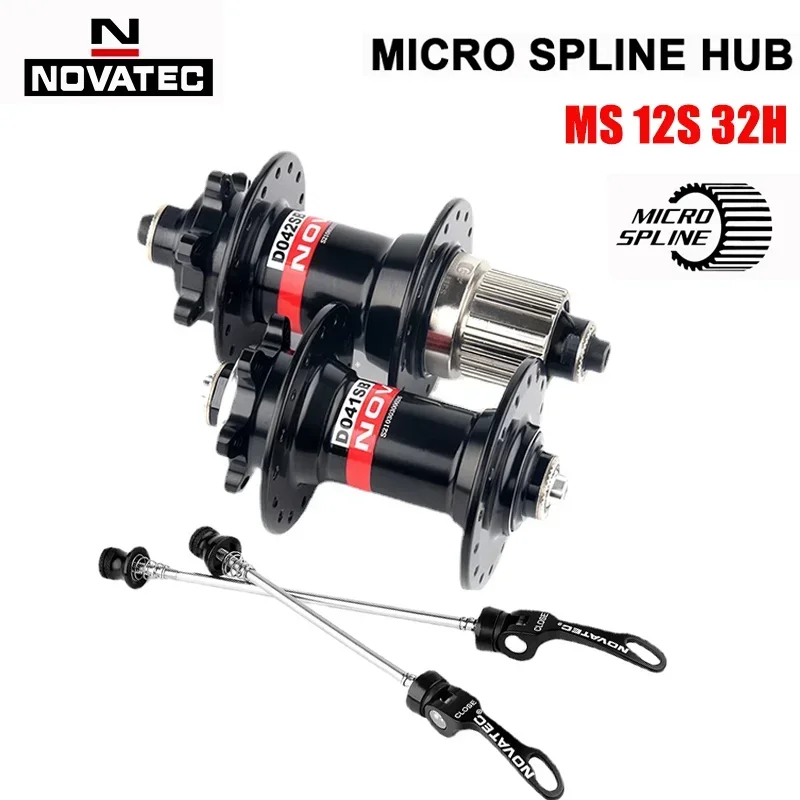 Novatec 32h Hole Mtb Hub K7 Rear Bearings Cubes Micro Spline Boost 12 Speed Mountain Bike Hubs for Shimano M6100 M7100 M8100 12S