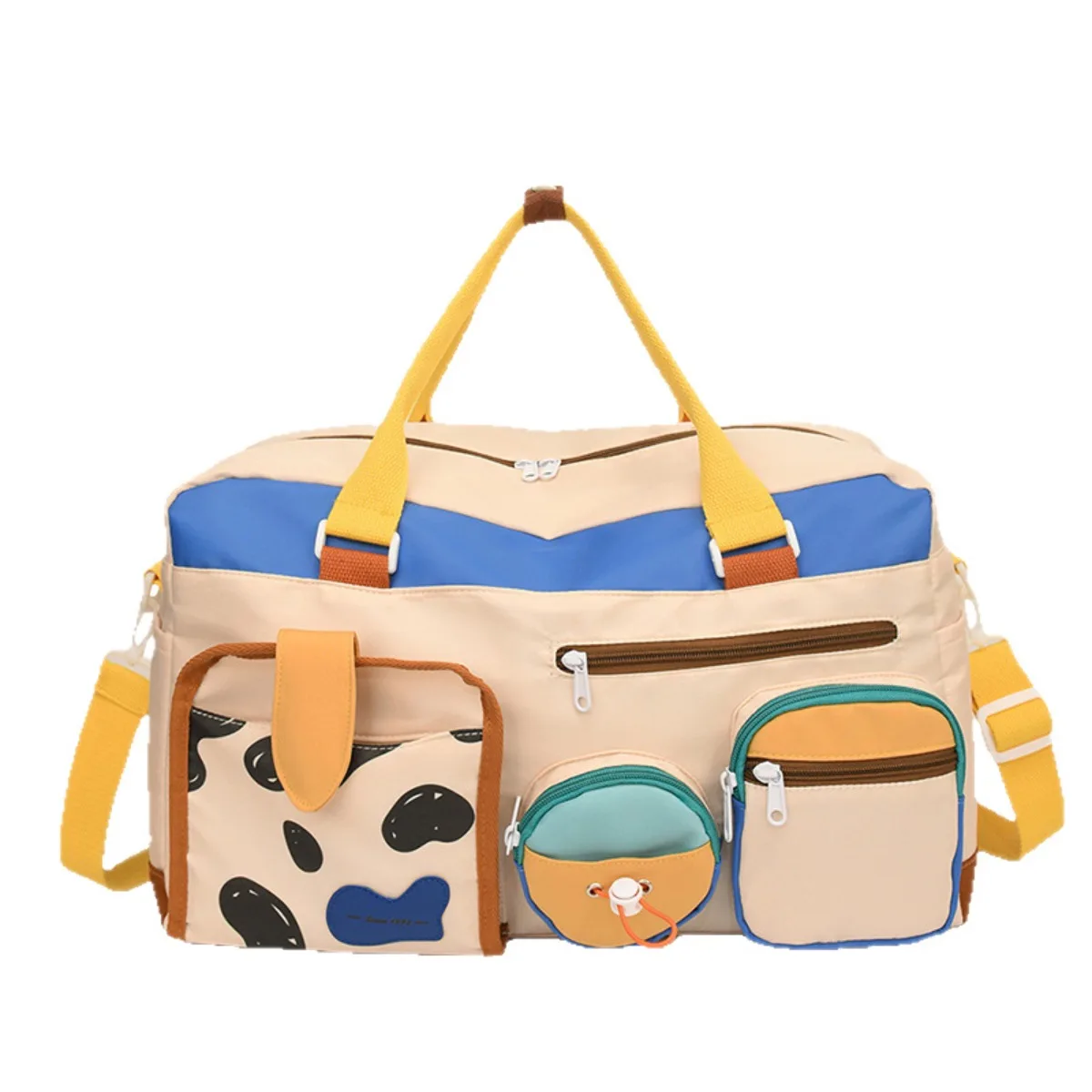 

Dopamine Niche Women's Large Capacity Casual Sports Gym Bag Handheld for Short Trip Storage Travel Duffle