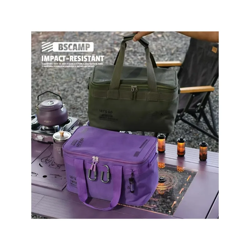 Aufbewahrungstasche für Outdoor-Küchenausrüstung, faltbare Aufbewahrungstasche mit großer Kapazität für taktische Camping- und Wanderausrüstung, Herdtasche