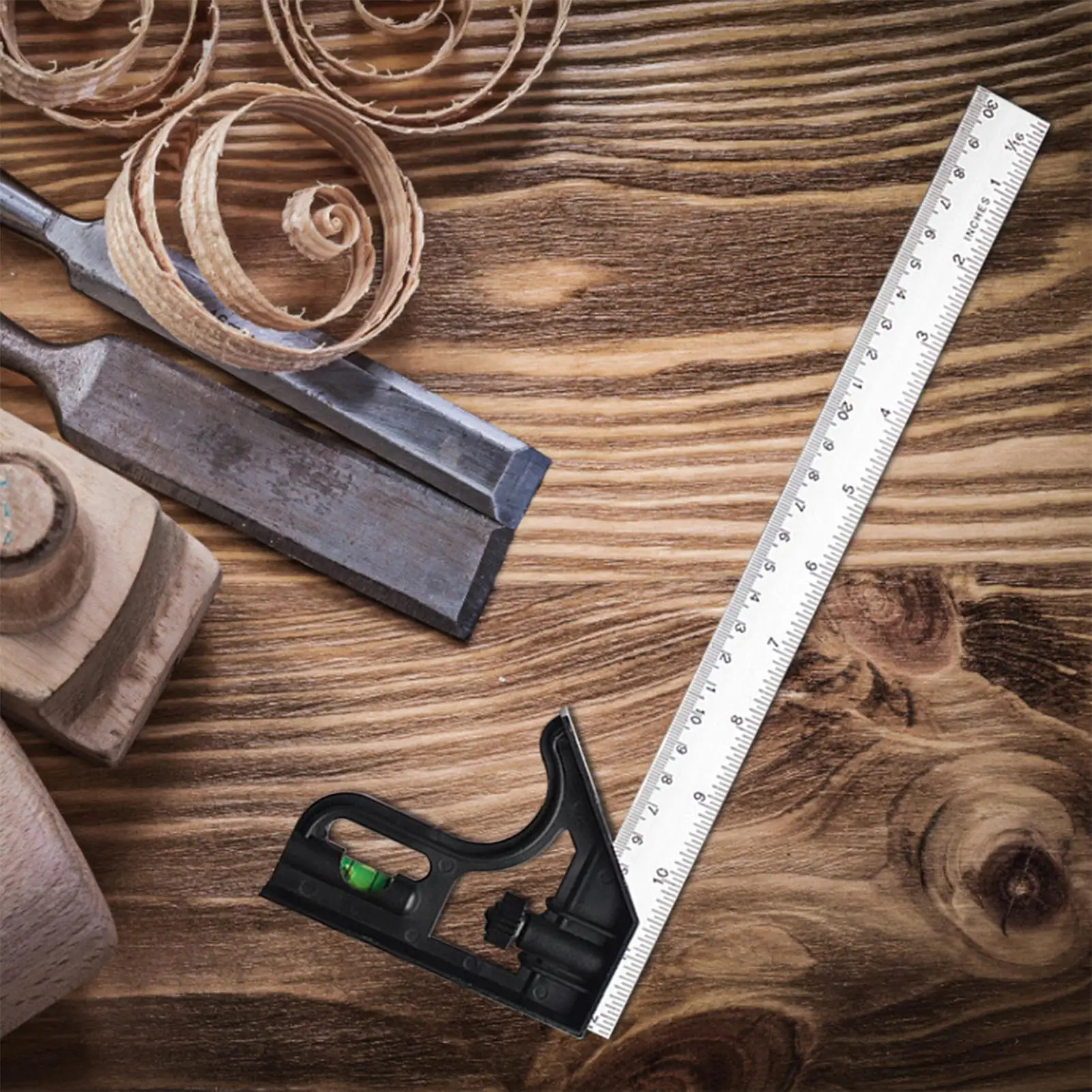 

Angle Square Measuring Tools Stainless steel multifunctional horizontal square Adjustable Combination Square Right Angle Ruler