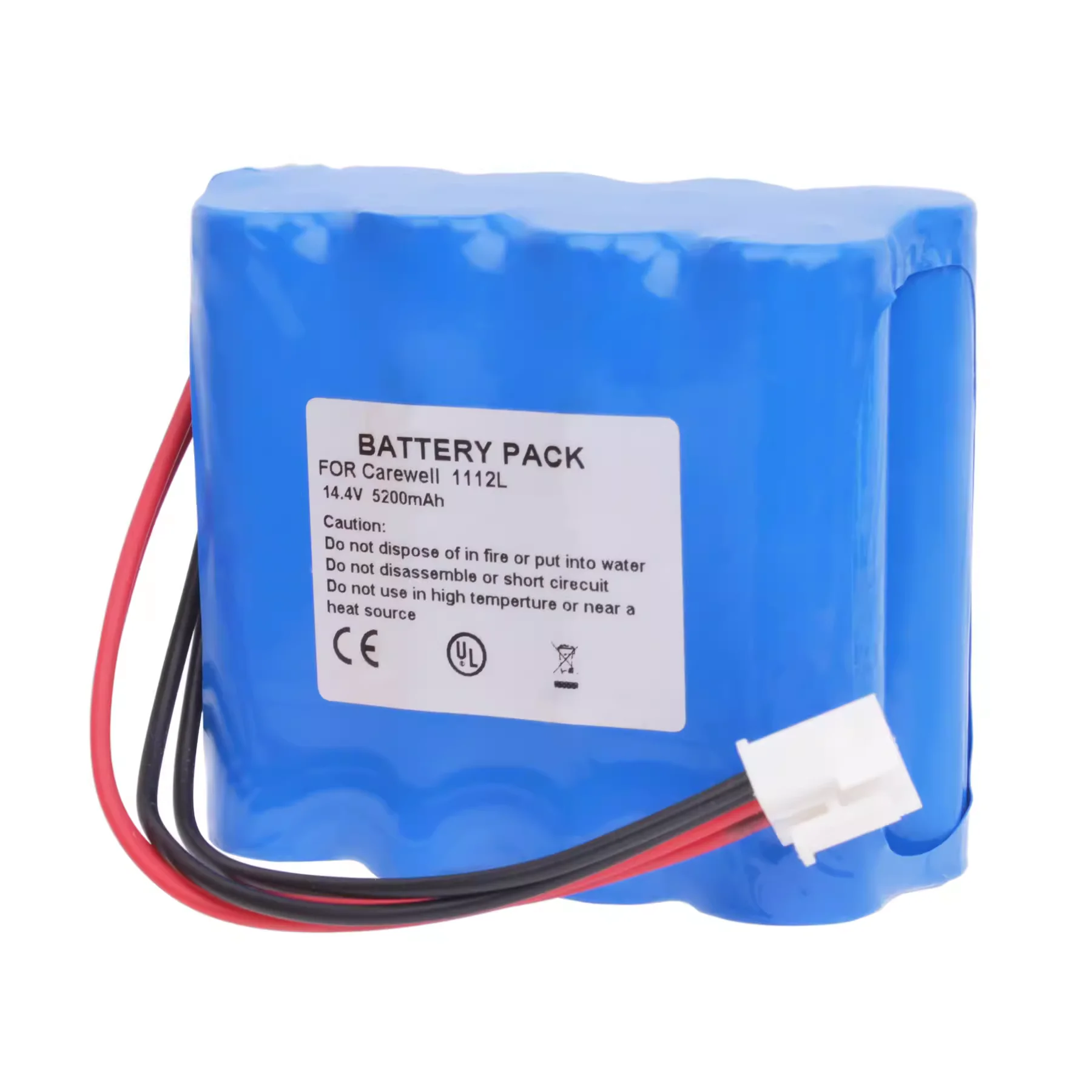 

ECG Battery For carewell ECG-1112,ECG-1112L,M05-32442L-00，HX-18650-14.4-4400