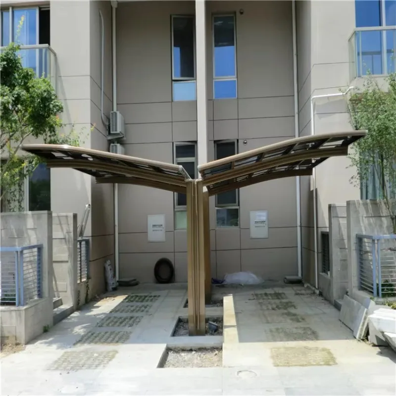 Outdoor Sun Shade Polycarbonate Cheap Carports Parking Cantilever Metal Frame Car Port Garage Canopy Aluminium Carport