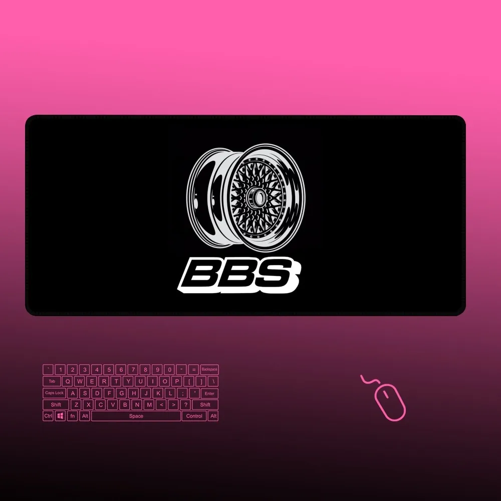 BBS Mousepad Gaming 400x900 Locking Edge Big Gamer Large Rubber Art Computer Mousepad Laptop Desk Mat