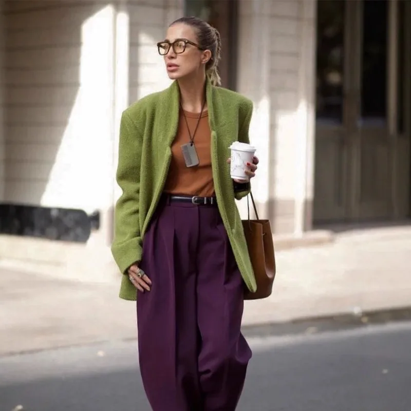 

Корейская версия, свободный и тонкий дизайн, однотонный пиджак, трансграничный стиль, новые модели, изысканная простая повседневная мода