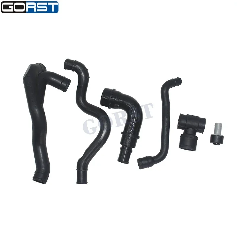 6 szt. Zestaw silnika Wąż odpowietrzający skrzyni korbowej 06A 103213 F Do Vw Golf Do Audi A4 TT 1.8T Wąż odpowietrzający odpowietrzający oleju