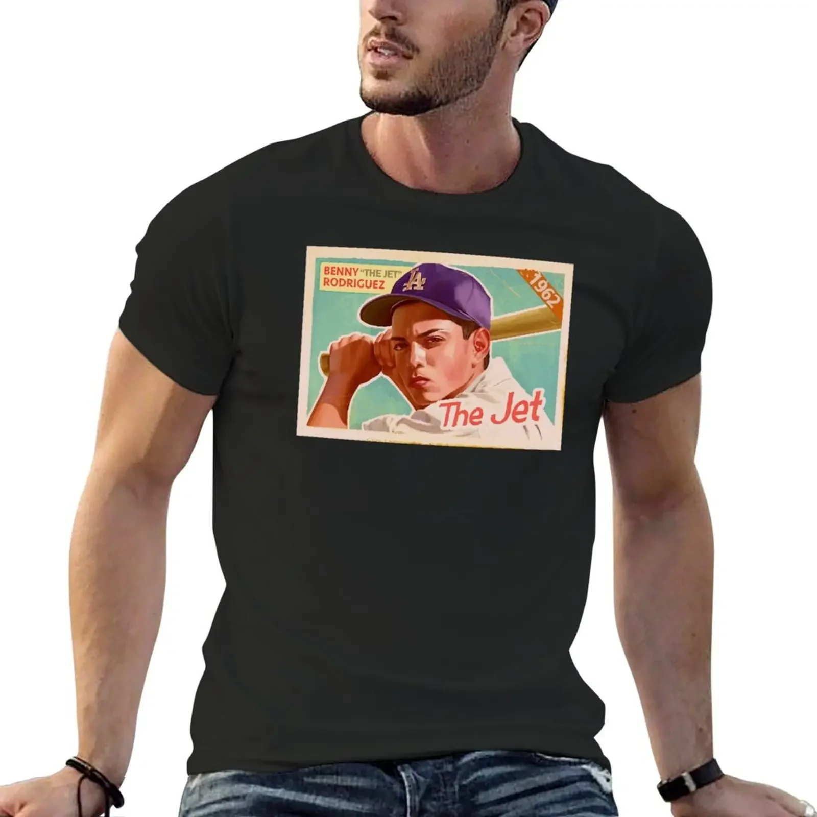 Cartoon Sandlot (Benny The Jet) T-Shirt plus size clothes anime tshirt tee shirts for men