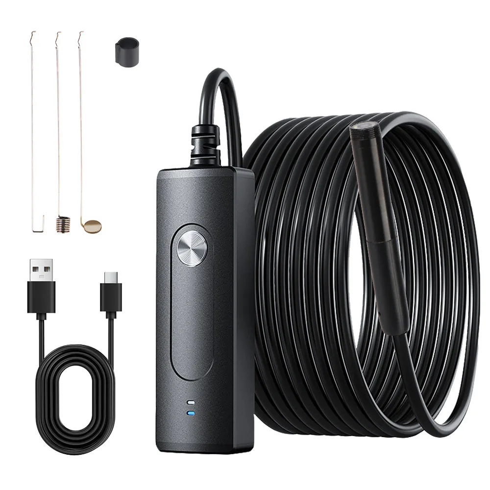 Hard Pipe Camera Car Inspection Camera WiFi Waterproof Wireless Endoscope Camera 2MP Borescope For Android IOS