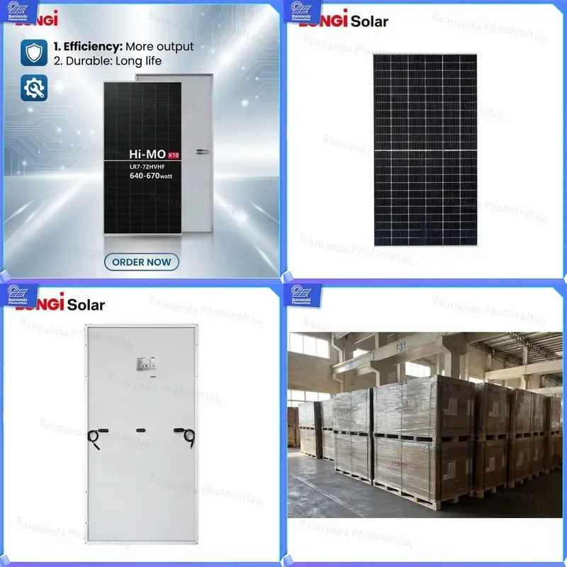 

Best Selling LONGi 640W 670W Monocrystalline Solar Panel Single Glass Dustproof PV Module for Commercial Industrial Rooftop
