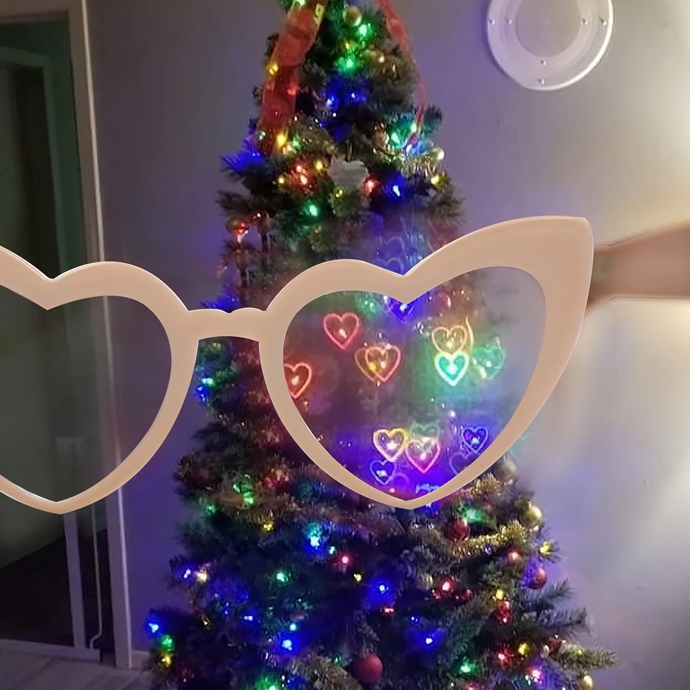 Heart Diffraction Effect Sunglasses Romantic Light Heart Shape Sun Glasses Fashion Glasses Night Photo Prop Party Decor Sunnies