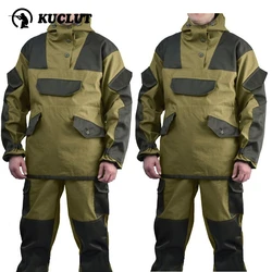 Russian GORKA-4 Special Forces Camo Tactics Set Men Clothing for Pullover+Pants Suit CS Gear Hunting Training Combat Clothes