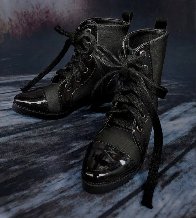 Mini Collection MSD SD 1/3 BJD Obitsu Doll Shoe Black Double Stitching BOOTs