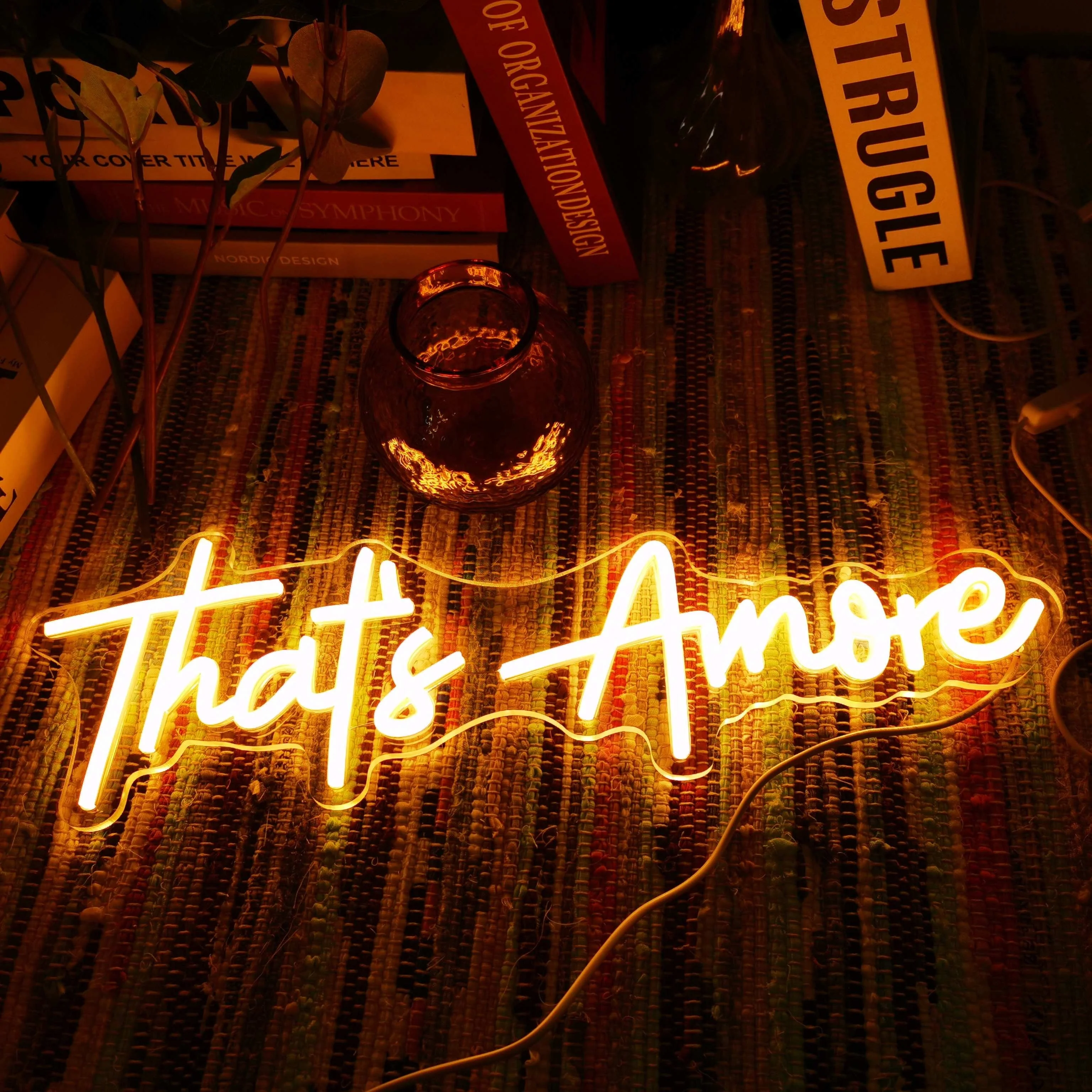 

That'S Amore Neon Sign USB Powered Dimmable LED Neon Lights for Birthday Anniversaries Wedding Wall Decoration Party Gift