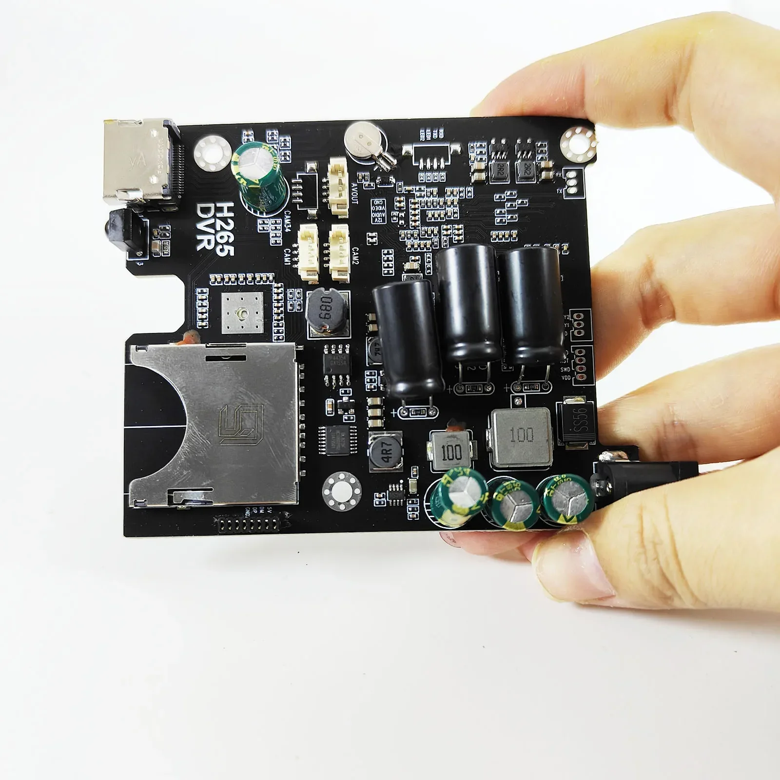 Factory direct 2CH AHD DVR PCB Board HD1080P 2 channel mini mobile dvr car truck vehicle dvr recording board with remote control