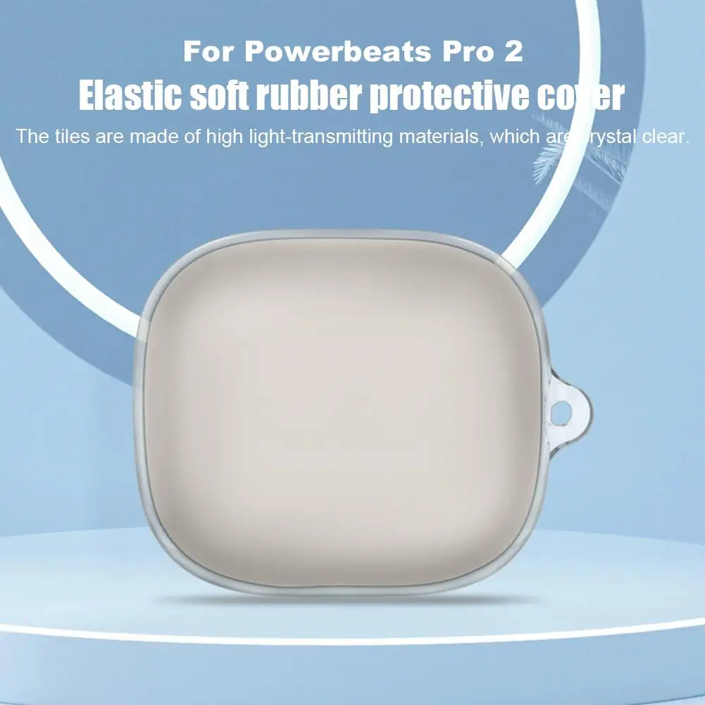 For Powerbeats Pro 2 TPU Transparent Case Anti Drop And Dustproof Charging Case Headphone Case