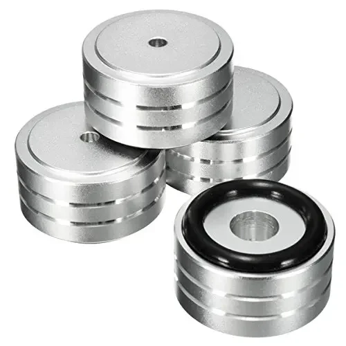 4 Stück 40x20mm Aluminium Stoßdämpfende Isolationsfüße HIFI Lautsprecher Verstärker Plattenspieler DAC Audio Basisständer – Detail 31