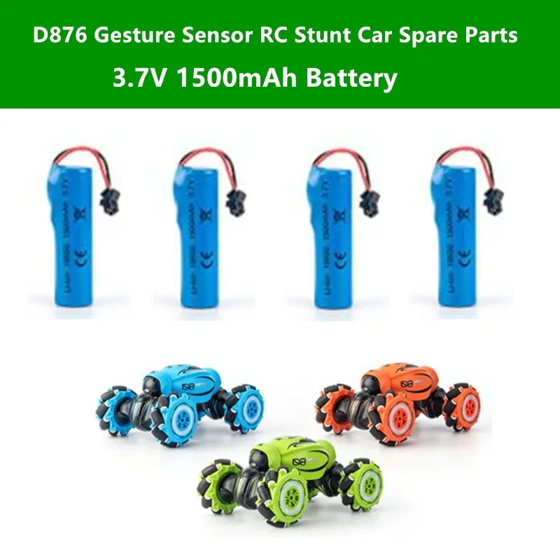 D876 Gesture Sensor RC Stunt Car Spare Parts 3.7V 1500mAh Battery For D876 Sensor Remote Control Deformation Stunt Car Parts