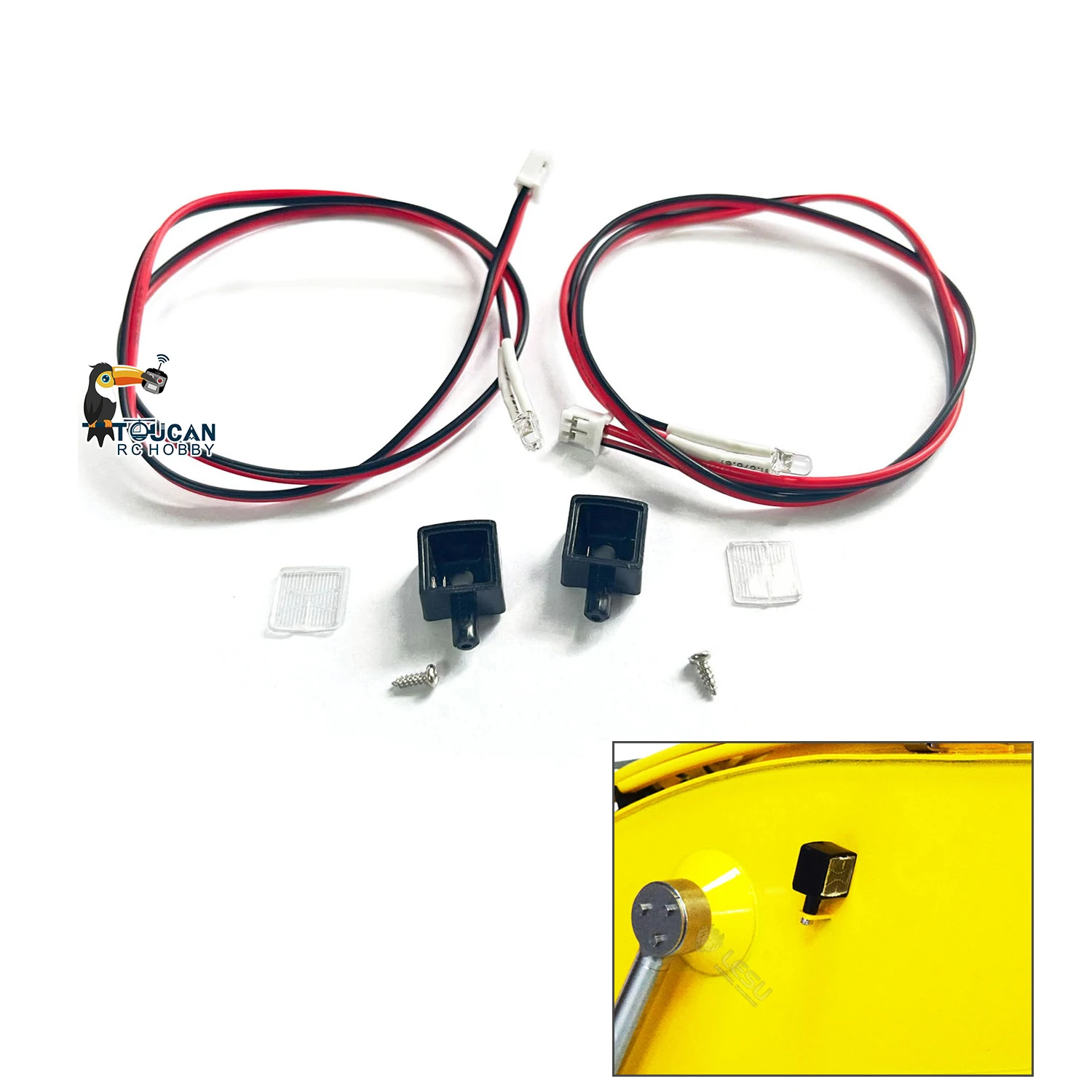 

In Stock LESU 1/14 RC LED Spot Light B Tractor Truck Model DIY for Tamiyaya Dumper Trailer Car Model Spare Part Toy TH02579