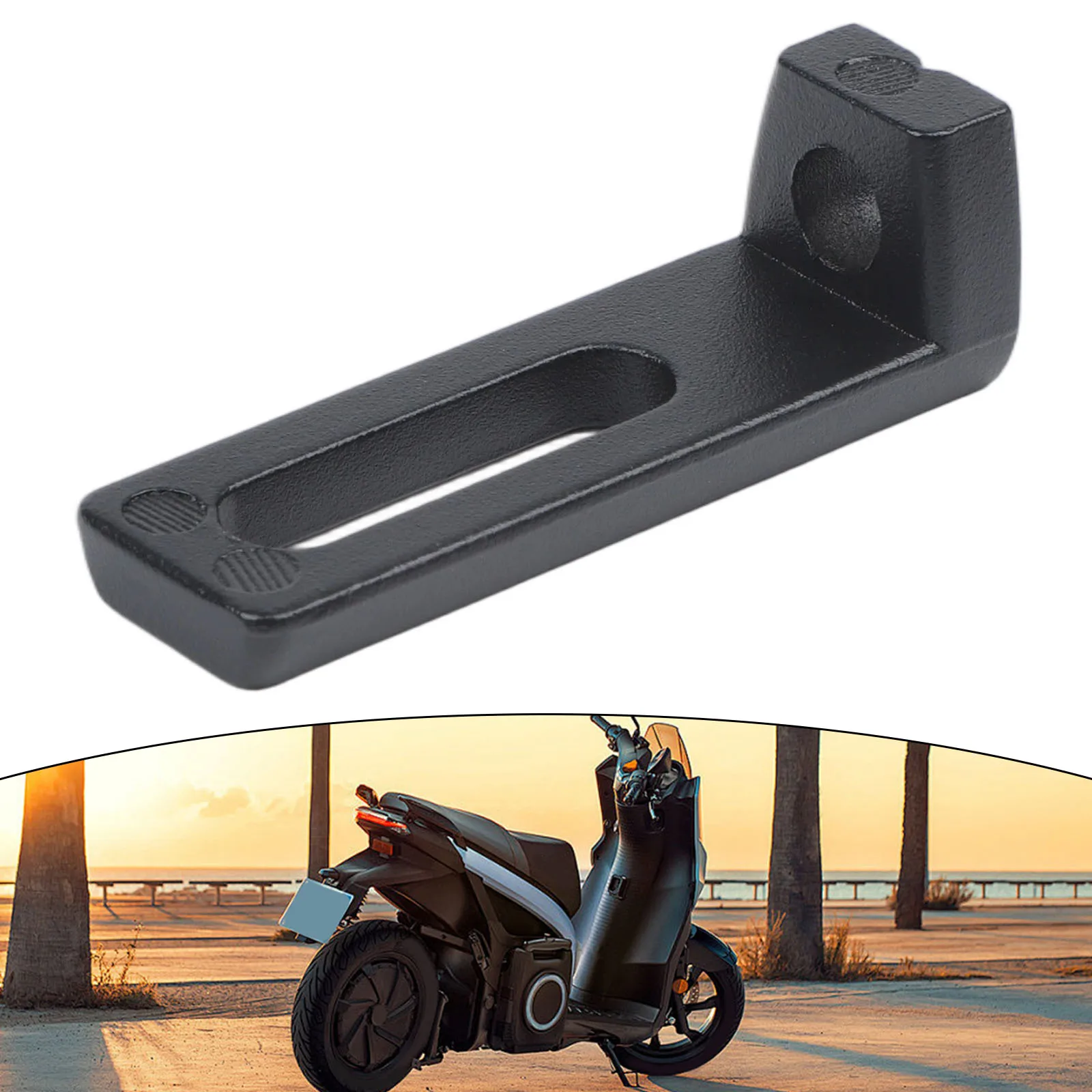 Slidable Adjustable Motorcycle Fog Lamp Bracket Black Alloy for Handlebar and Off Road Vehicle Auxiliary Light Installation