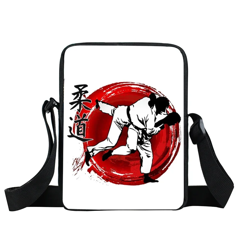 Cool Martial Art Judo / Taekwondo / Karate / Aikido Messenger Bag Small Satchel Crossbody Bags for Travel Women Handbag Gift