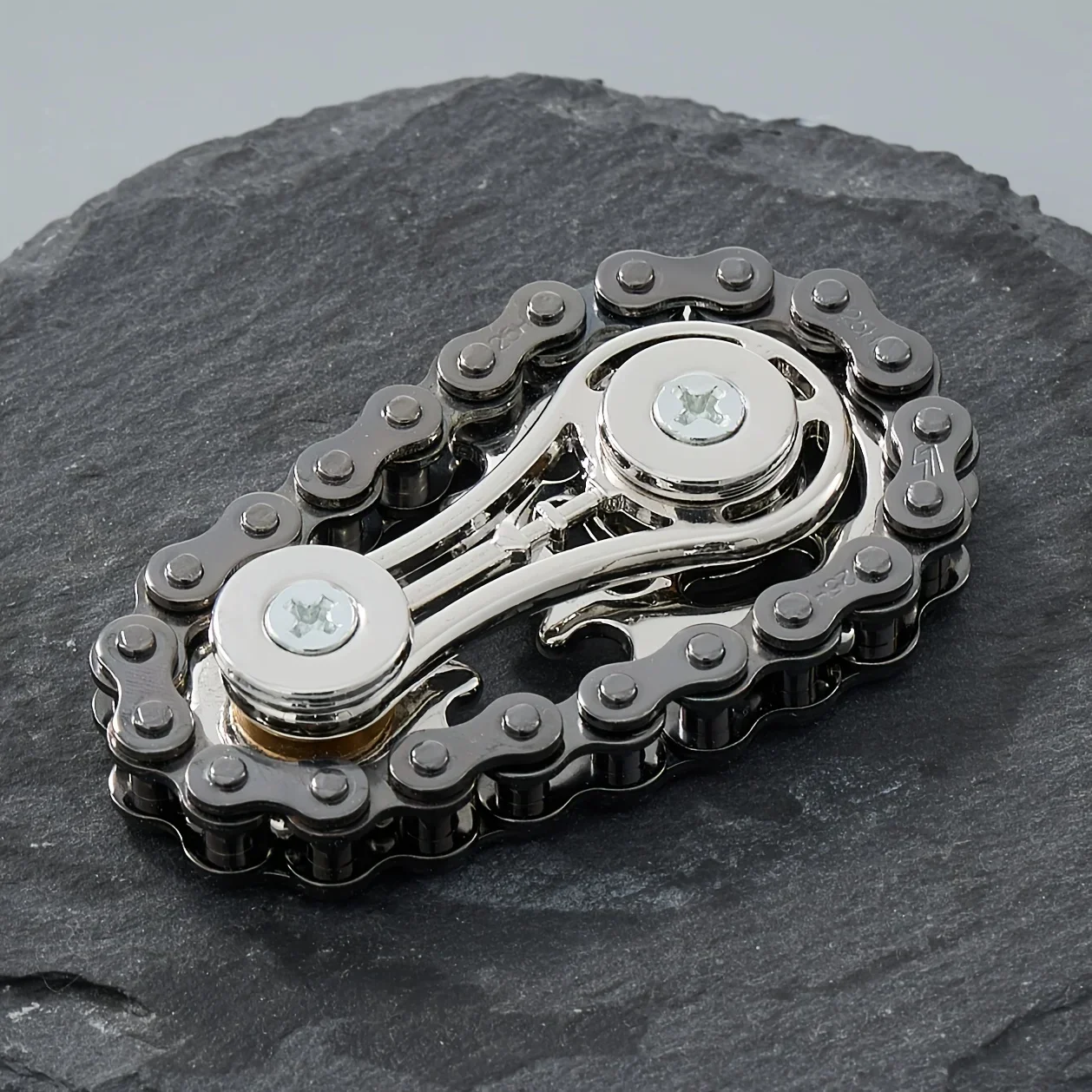 Nieuwe Tandwielen Vliegwiel Vingertop Gyro Fidget Spinner Antistress Angst Metalen Fiets Kettingen EDC Spinner Fidget Speelgoed Voor Volwassen