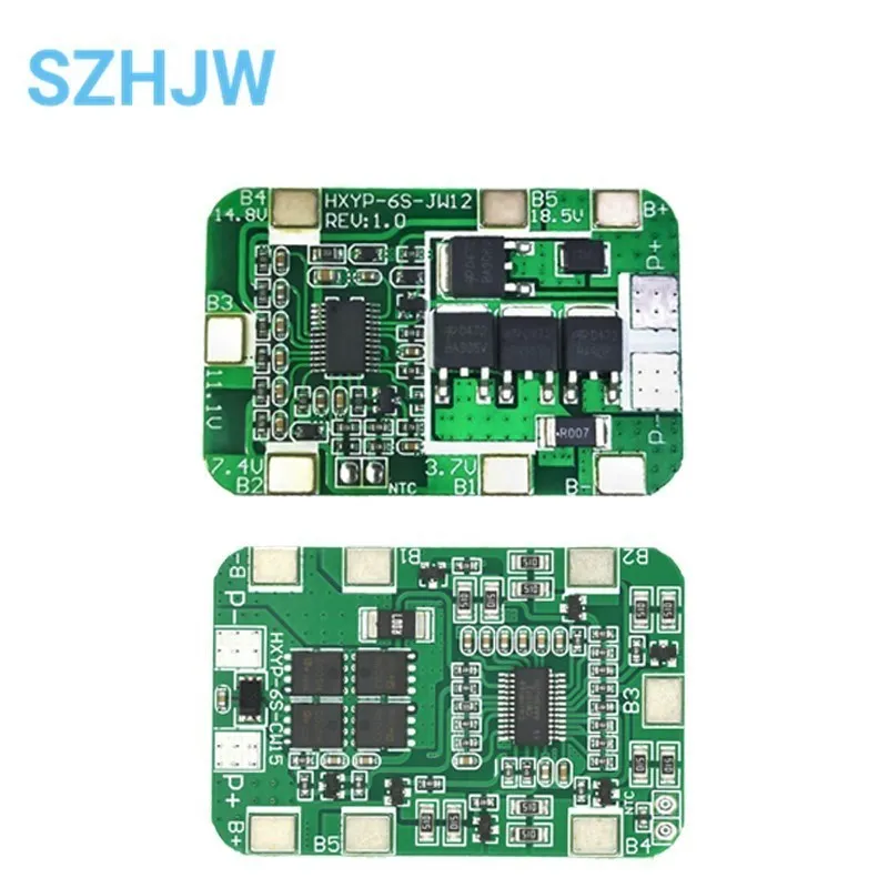 6S 15A 24V PCB BMS Protection Board 22.2V/25.2V 18650/2700 Li-ion Lithium-ion Battery Balance Protection Board 