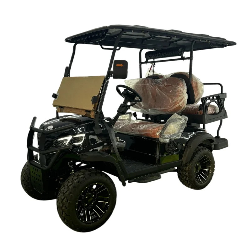 MMC مبيعات المصنع مباشرة 2 + 2 مقعد مزدوج عظم الترقوة 4WD عربة جولف مجهزة ببطارية ليثيوم عالية السرعة 48 فولت/60 فولت/72 فولت #2