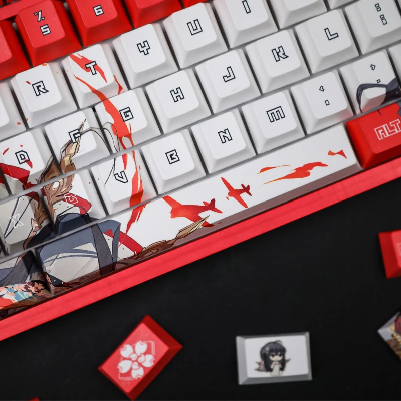Azur Lane Keycaps Personalized Customization IJN Taih Ō Mechanical Keyboard Keycaps PBT Cartoon Anime Game Keycap Accessories