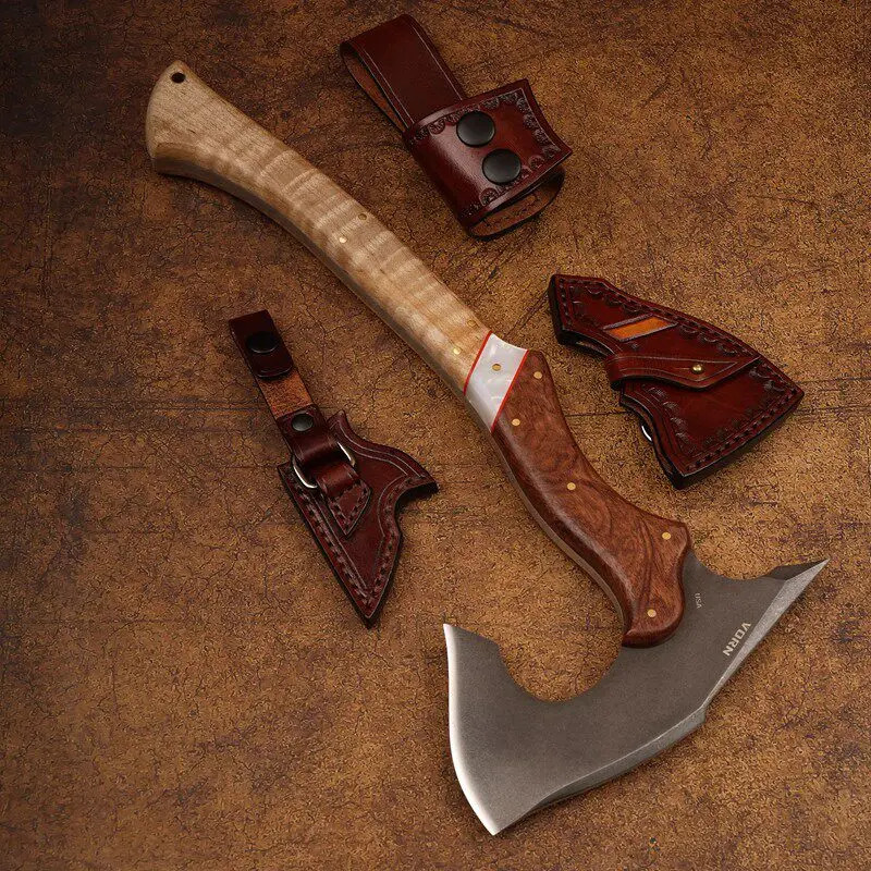 

High Carbon Steel Forging Tactical Axe Camping Axe Outdoor Survival Self-defense Cutting and Chopping Tools