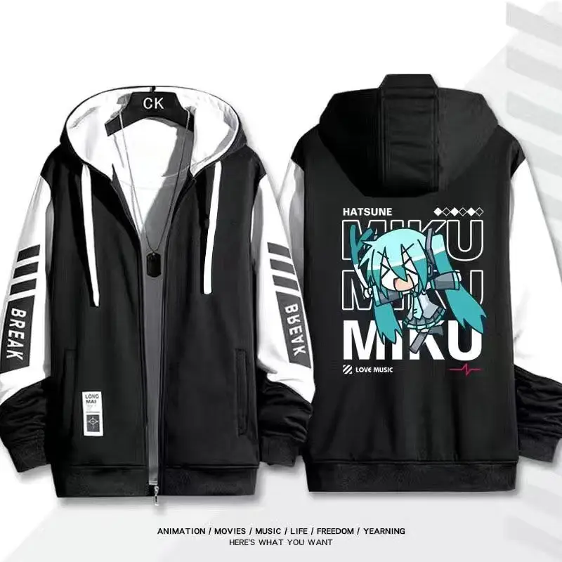 هاتسون ميكو أنيمي الإبداعية kawaii الطرفية ميكو مقنعين البلوز لطيف 2D ميكو سترة الخريف تأثيري الملابس هدية بالجملة #3