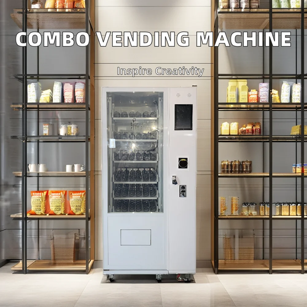 

24 Hours Self-Service Combo Drinks Snacks Vending Machine Small Touch Screen Display Refrigerator Coin Cashless Payment System