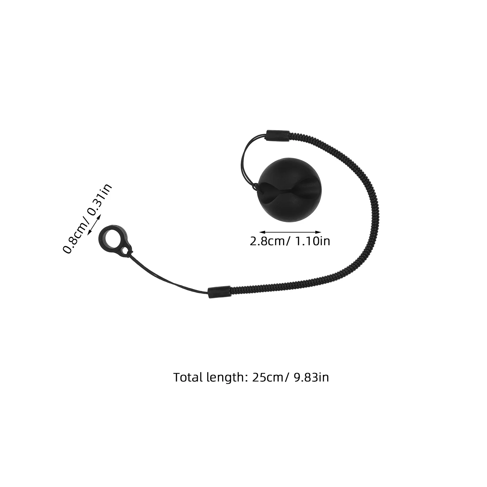 10 Pcs Lanyards Ballpoint Pen Base Counter Holder Anti Theft Stand Holders Display Chain Black for