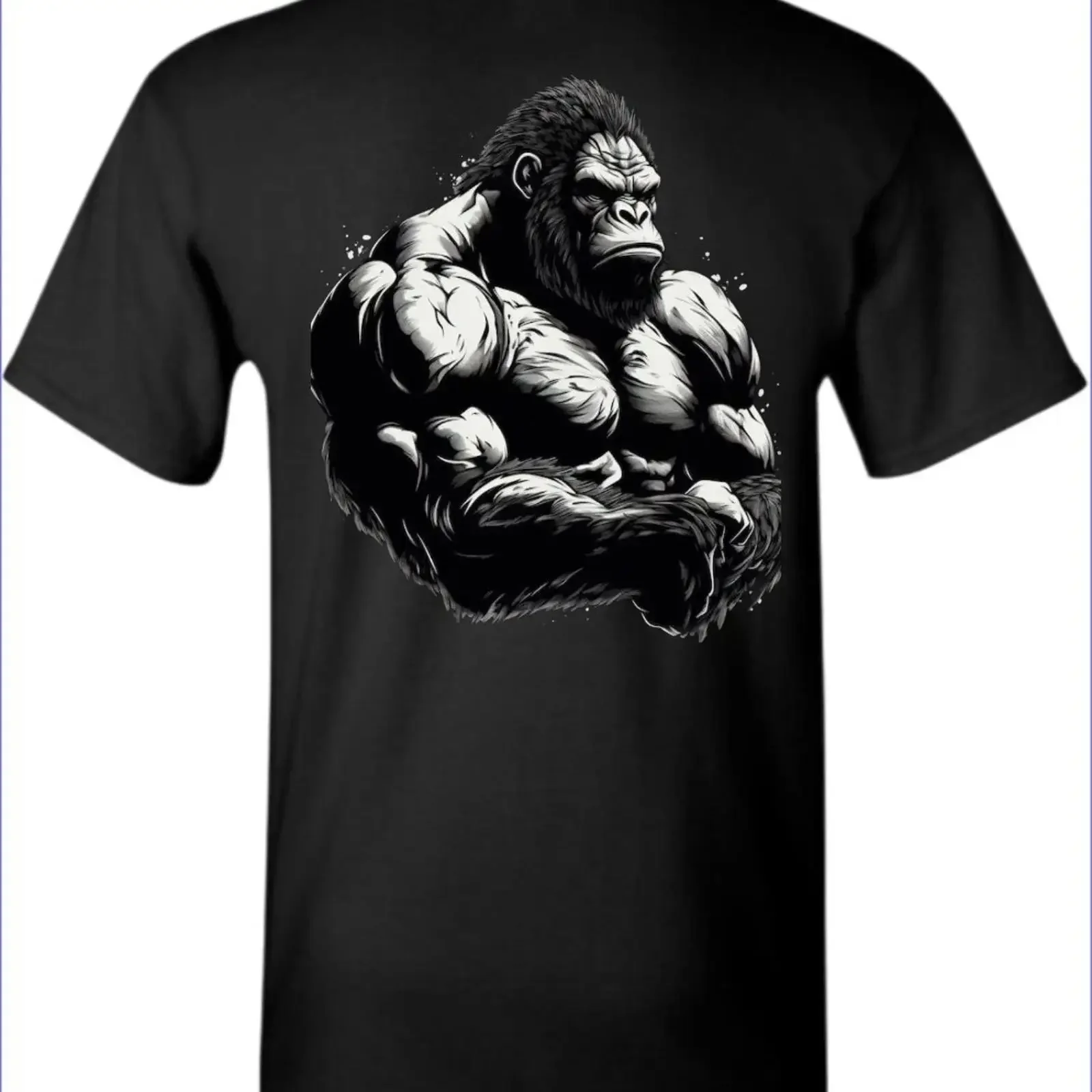 Gorilla Gym Men's T Shirt Till I Collapse Small To 3X Large A vintage Washed homme Top For Everyday Wear Casual Slightly