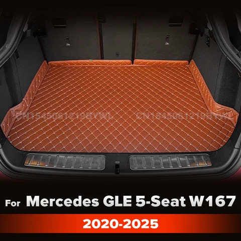메르세데스 벤츠 GLE 클래스 5 인승 W167 V167 2020 2021 2022 2023 2024 2025 자동차 트렁크 매트 하이 에지 디자인 자동차 액세서리