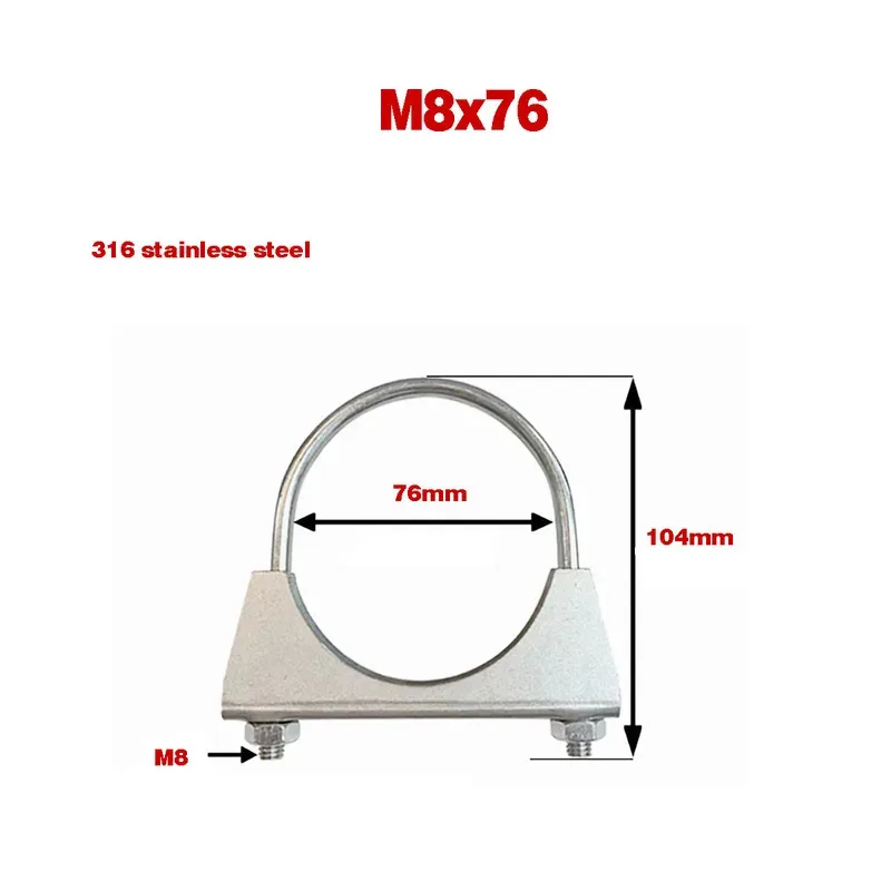 Stainless Steel U-Screw 304 316 Irregular Bolt Baffle Nut Combination M8