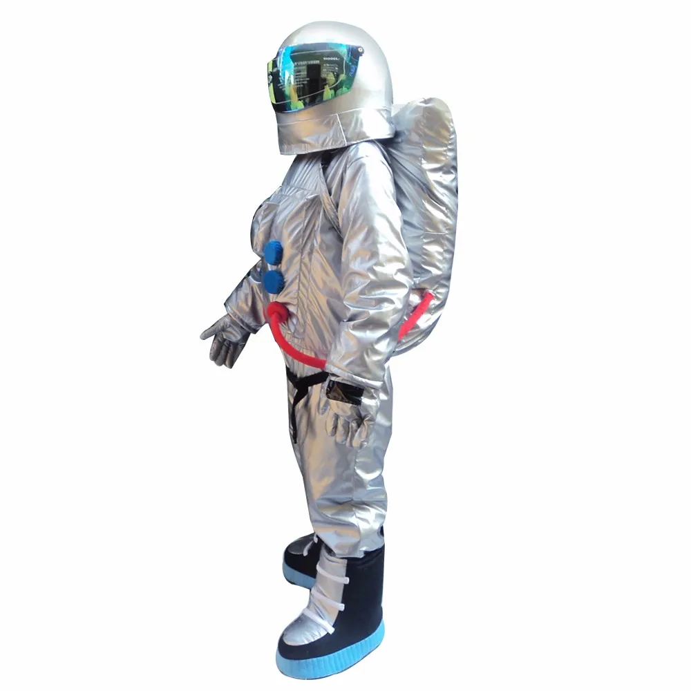 Traje espacial andando Wearable, Traje de mascote, Astronauta Role Play, Halloween, Natal, Mardi Gras, Birthday Party, Performance Set