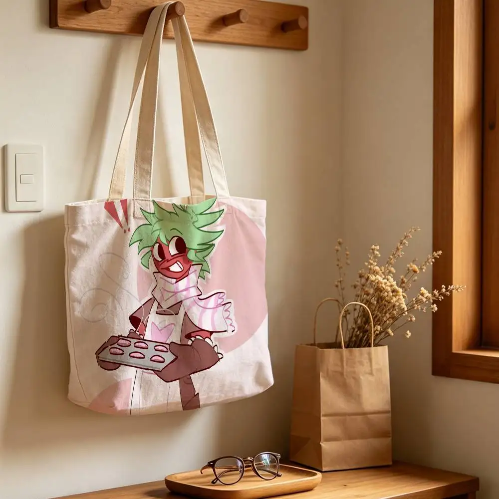 Sprout D-Dandys W-World Printed Canvas Shoulder Tote Bag for School Work and Commute