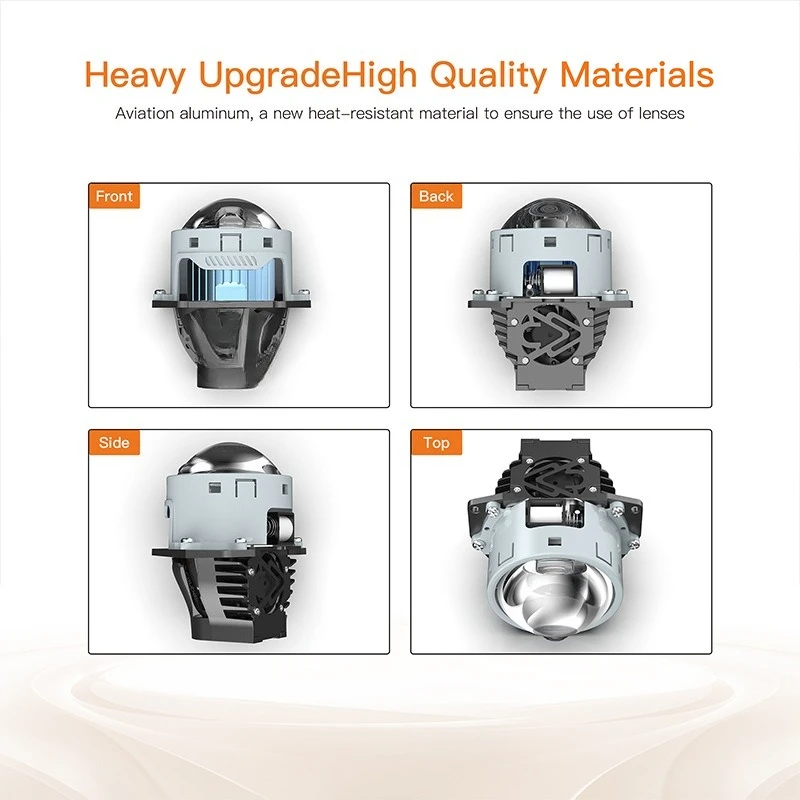 Auto lens double headlights high power suitable for automotive products