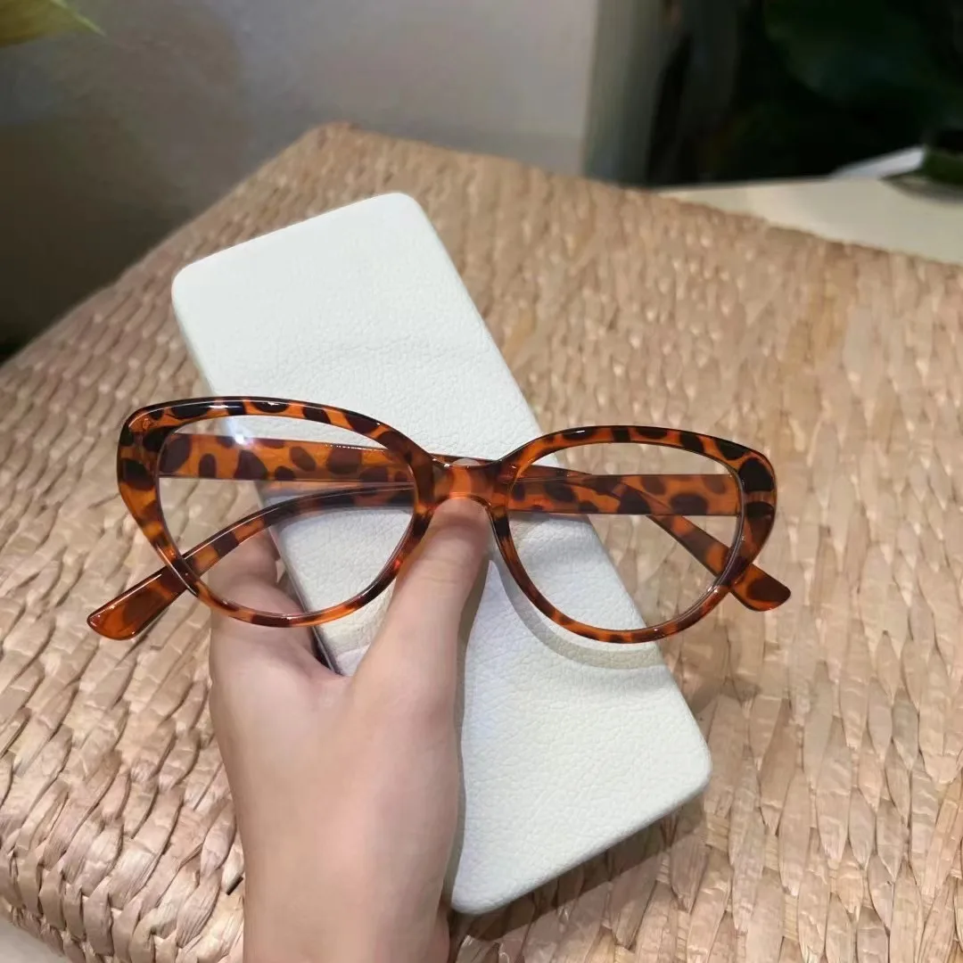Cat Eye Fertige Myopiebrille Damen Herren Ellipse Kurzsichtige Brillen Brille mit Dioptrien Minus -1,0 -1,5 -2,5 Ovale Brille