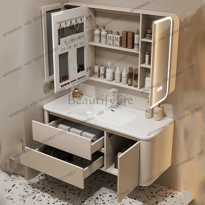 LD Display Partitions Cupboard Organizer Storage Toilet Space Saver Luxury Modern Bathroom Cabinet Drawers