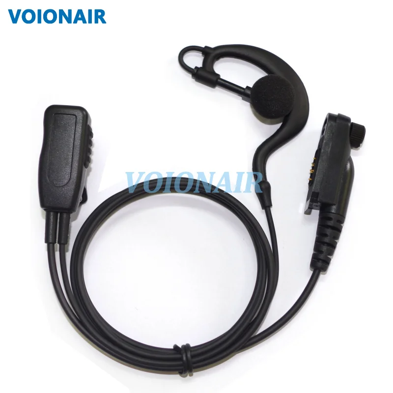 Voionair g estilo orelha gancho fone de ouvido alto-falante microfone ptt para tait tp8100 tp8115 tp8120 tp8135 tp9300 9400