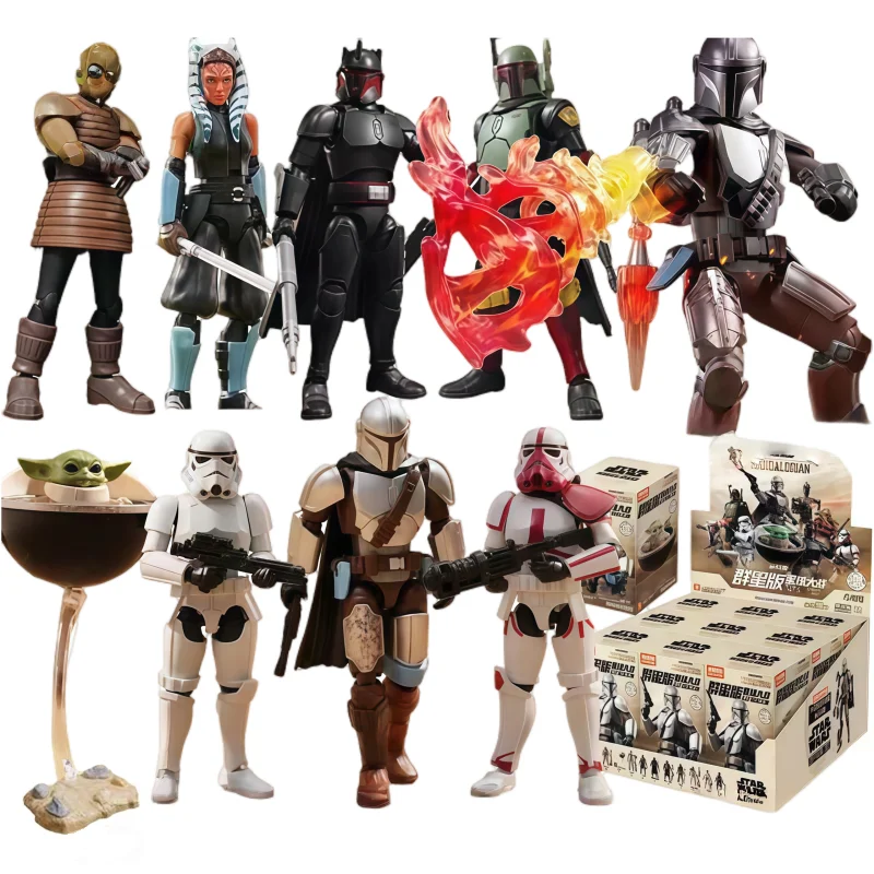Blokees bloques de construcción originales Star Wars edición estrella el Robot mandaloriano Jynleia figura de acción Anime modelo juguetes regalos para niños