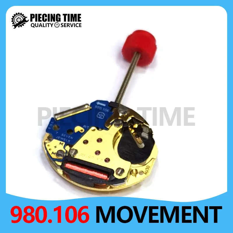 New Authentic Swiss V8 Movement ETA 980.106 980106 Quartz Movement Watch Movement Repair Replacement Parts