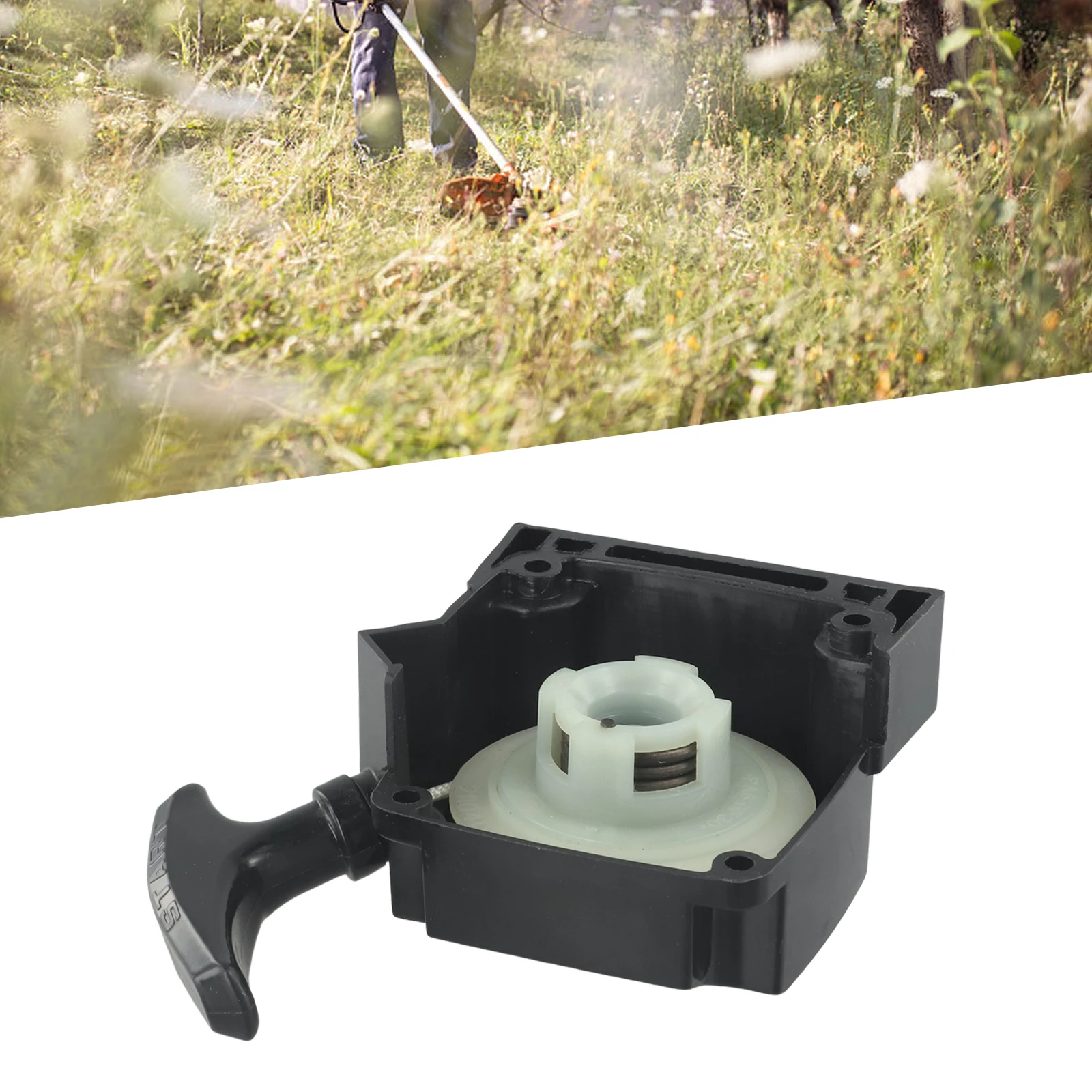 Reliable Pull Start Recoil Starter Compatible with For Kawasaki's Garden Tools Streamline Your Outdoor Work Efforts