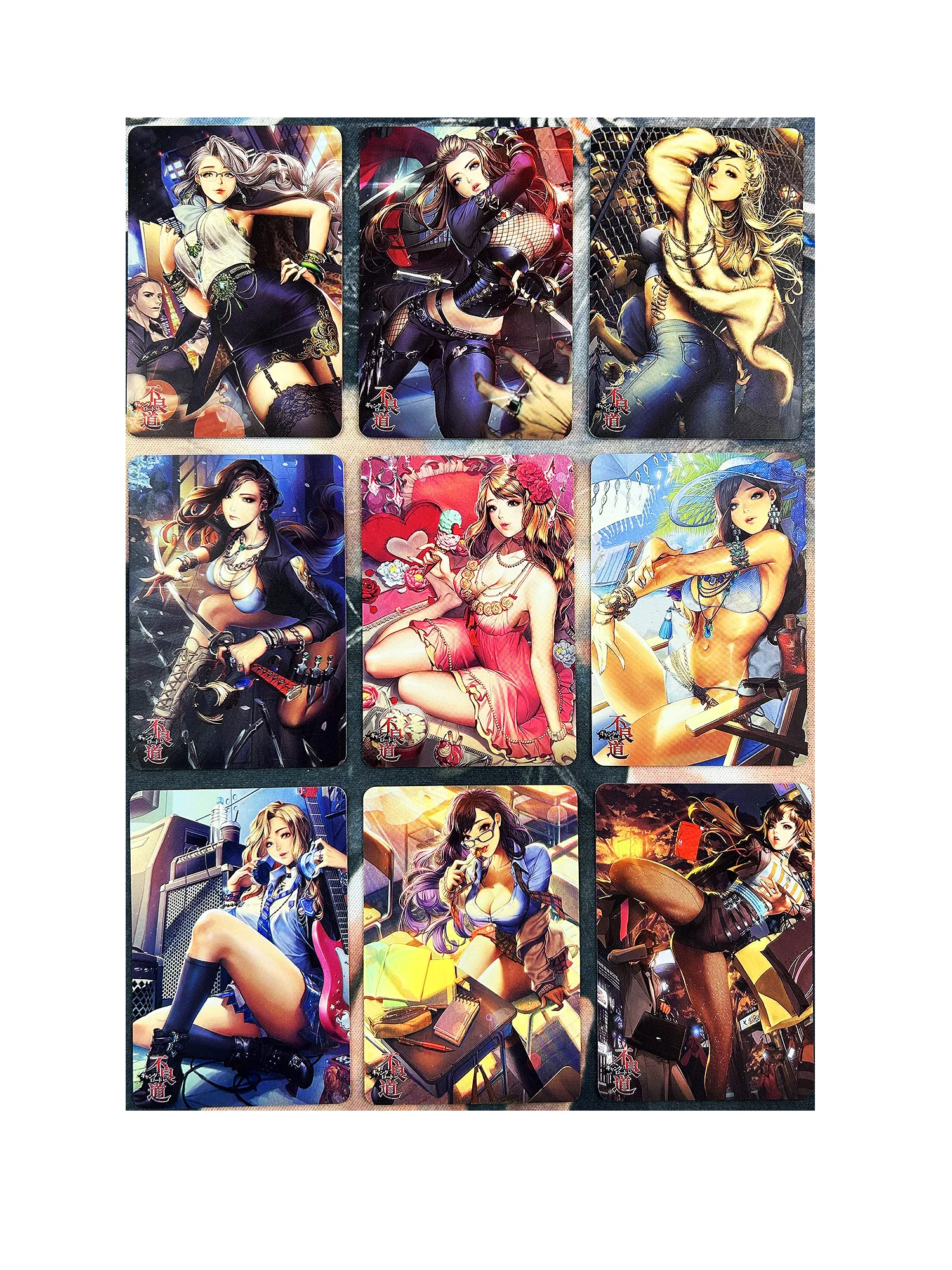 

9pcs/set ACG Beauty Bad Way Refraction Mature Sexy Girls No.1 Toys Hobbies Hobby Collectibles Game Anime Collection Cards